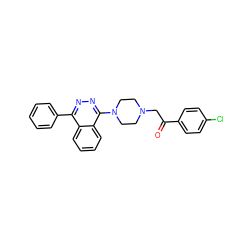 O=C(CN1CCN(c2nnc(-c3ccccc3)c3ccccc23)CC1)c1ccc(Cl)cc1 ZINC000653771368