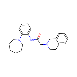 O=C(CN1CCc2ccccc2C1)Nc1ccccc1N1CCCCCC1 ZINC000004618630