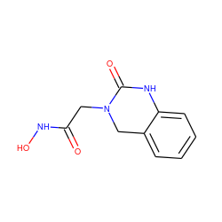 O=C(CN1Cc2ccccc2NC1=O)NO ZINC000013530585