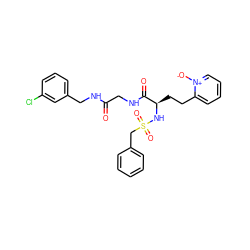 O=C(CNC(=O)[C@@H](CCc1cccc[n+]1[O-])NS(=O)(=O)Cc1ccccc1)NCc1cccc(Cl)c1 ZINC000028706097