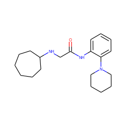 O=C(CNC1CCCCCC1)Nc1ccccc1N1CCCCC1 ZINC000004896571