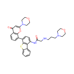 O=C(CNCCCN1CCOCC1)Nc1ccc(-c2cccc3c(=O)cc(N4CCOCC4)oc23)c2sc3ccccc3c12 ZINC000101696341