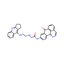 O=C(CNCCNc1c2c(nc3ccccc13)CCC2)Nc1ccc2c(c1)C(=O)c1cccc3ccnc-2c13 ZINC000072119655