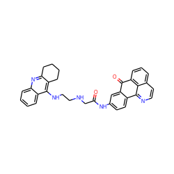 O=C(CNCCNc1c2c(nc3ccccc13)CCCC2)Nc1ccc2c(c1)C(=O)c1cccc3ccnc-2c13 ZINC000072121410