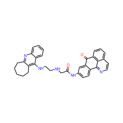 O=C(CNCCNc1c2c(nc3ccccc13)CCCCC2)Nc1ccc2c(c1)C(=O)c1cccc3ccnc-2c13 ZINC000072120044