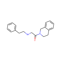 O=C(CNCCc1ccccc1)N1CCc2ccccc2C1 ZINC000002632814