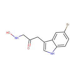 O=C(CNO)Cc1c[nH]c2ccc(Br)cc12 ZINC000036159932