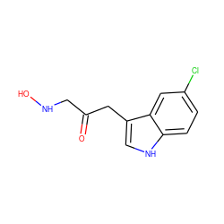 O=C(CNO)Cc1c[nH]c2ccc(Cl)cc12 ZINC000036159955