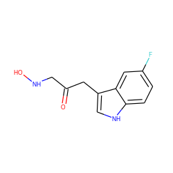 O=C(CNO)Cc1c[nH]c2ccc(F)cc12 ZINC000036159949