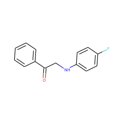 O=C(CNc1ccc(F)cc1)c1ccccc1 ZINC000000386220