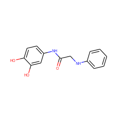 O=C(CNc1ccccc1)Nc1ccc(O)c(O)c1 ZINC000473249282