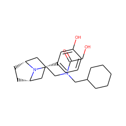 O=C(CO)N(CCN1[C@H]2CC[C@@H]1C[C@H](c1cccc(O)c1)C2)CC1CCCCC1 ZINC000117293166