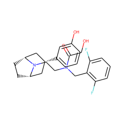 O=C(CO)N(CCN1[C@H]2CC[C@@H]1C[C@H](c1cccc(O)c1)C2)Cc1c(F)cccc1F ZINC000117301634