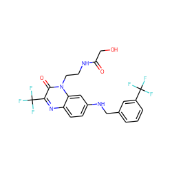 O=C(CO)NCCn1c(=O)c(C(F)(F)F)nc2ccc(NCc3cccc(C(F)(F)F)c3)cc21 ZINC000045300798