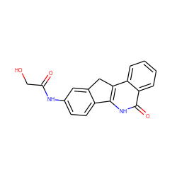 O=C(CO)Nc1ccc2c(c1)Cc1c-2[nH]c(=O)c2ccccc12 ZINC000013652907