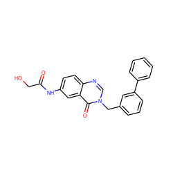 O=C(CO)Nc1ccc2ncn(Cc3cccc(-c4ccccc4)c3)c(=O)c2c1 ZINC000040878673