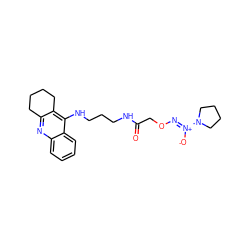 O=C(CO/N=[N+](\[O-])N1CCCC1)NCCCNc1c2c(nc3ccccc13)CCCC2 ZINC000029135727