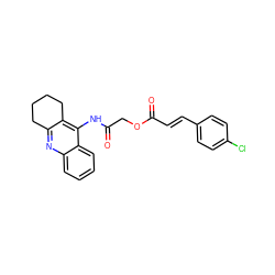 O=C(COC(=O)/C=C/c1ccc(Cl)cc1)Nc1c2c(nc3ccccc13)CCCC2 ZINC000653854464