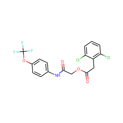 O=C(COC(=O)Cc1c(Cl)cccc1Cl)Nc1ccc(OC(F)(F)F)cc1 ZINC000003326886