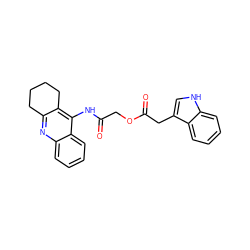 O=C(COC(=O)Cc1c[nH]c2ccccc12)Nc1c2c(nc3ccccc13)CCCC2 ZINC000653854415