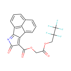 O=C(COC(=O)c1c2c3cccc4cccc(c-2nc1=O)c43)OCC(F)(F)C(F)(F)F ZINC000071281719