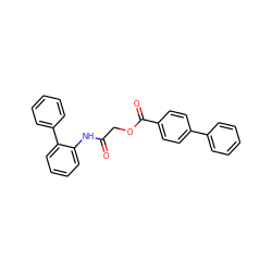 O=C(COC(=O)c1ccc(-c2ccccc2)cc1)Nc1ccccc1-c1ccccc1 ZINC000003334364