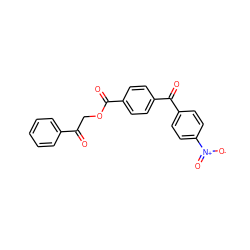 O=C(COC(=O)c1ccc(C(=O)c2ccc([N+](=O)[O-])cc2)cc1)c1ccccc1 ZINC000000850630