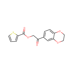 O=C(COC(=O)c1cccs1)c1ccc2c(c1)OCCO2 ZINC000000269050