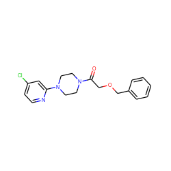 O=C(COCc1ccccc1)N1CCN(c2cc(Cl)ccn2)CC1 ZINC000064560142