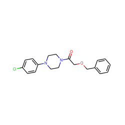 O=C(COCc1ccccc1)N1CCN(c2ccc(Cl)cc2)CC1 ZINC000064559527