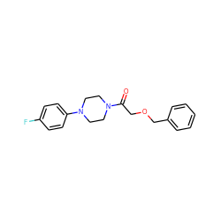 O=C(COCc1ccccc1)N1CCN(c2ccc(F)cc2)CC1 ZINC000064559034