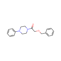 O=C(COCc1ccccc1)N1CCN(c2ccccc2)CC1 ZINC000043168987