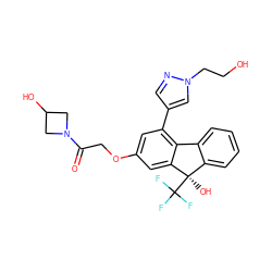 O=C(COc1cc(-c2cnn(CCO)c2)c2c(c1)[C@](O)(C(F)(F)F)c1ccccc1-2)N1CC(O)C1 ZINC000144867227