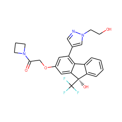 O=C(COc1cc(-c2cnn(CCO)c2)c2c(c1)[C@](O)(C(F)(F)F)c1ccccc1-2)N1CCC1 ZINC000144866827