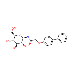 O=C(COc1ccc(-c2ccccc2)cc1)N[C@@H]1O[C@H](CO)[C@@H](O)[C@H](O)[C@H]1O ZINC000098208096