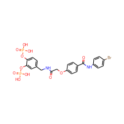 O=C(COc1ccc(C(=O)Nc2ccc(Br)cc2)cc1)NCc1ccc(OP(=O)(O)O)c(OP(=O)(O)O)c1 ZINC001772646234