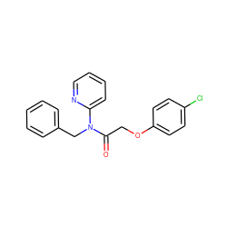 O=C(COc1ccc(Cl)cc1)N(Cc1ccccc1)c1ccccn1 ZINC000001138315