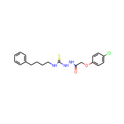 O=C(COc1ccc(Cl)cc1)NNC(=S)NCCCCc1ccccc1 ZINC000096285266