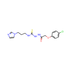 O=C(COc1ccc(Cl)cc1)NNC(=S)NCCCn1ccnc1 ZINC000096285267