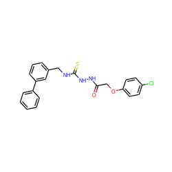 O=C(COc1ccc(Cl)cc1)NNC(=S)NCc1cccc(-c2ccccc2)c1 ZINC000096285268