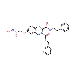 O=C(COc1ccc2c(c1)CN(C(=O)CCc1ccccc1)[C@H](C(=O)NCCc1ccccc1)C2)NO ZINC000072172297