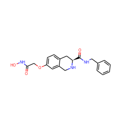 O=C(COc1ccc2c(c1)CN[C@H](C(=O)NCc1ccccc1)C2)NO ZINC000045336463