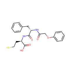 O=C(COc1ccccc1)N[C@@H](Cc1ccccc1)C(=O)N[C@H](CCS)C(=O)O ZINC000013739926