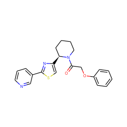 O=C(COc1ccccc1)N1CCCC[C@@H]1c1csc(-c2cccnc2)n1 ZINC000118600964