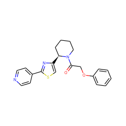 O=C(COc1ccccc1)N1CCCC[C@@H]1c1csc(-c2ccncc2)n1 ZINC000118609949