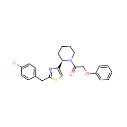 O=C(COc1ccccc1)N1CCCC[C@@H]1c1csc(Cc2ccc(Cl)cc2)n1 ZINC000118603422