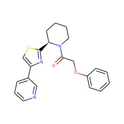 O=C(COc1ccccc1)N1CCCC[C@@H]1c1nc(-c2cccnc2)cs1 ZINC000043201321