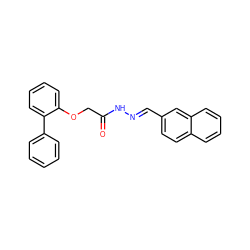 O=C(COc1ccccc1-c1ccccc1)N/N=C/c1ccc2ccccc2c1 ZINC000004719782