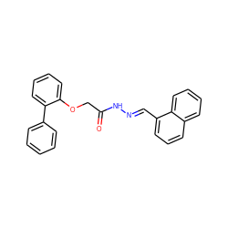 O=C(COc1ccccc1-c1ccccc1)N/N=C/c1cccc2ccccc12 ZINC000004719781