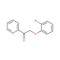 O=C(COc1ccccc1Br)c1ccccn1 ZINC000073160815
